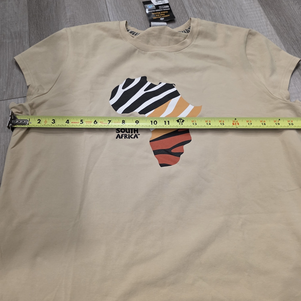 2010 FIFA World Cup South Africa Graphic T-Shirt Beige XL - Picture 5 of 8